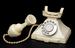 200 series dial telephone, ivory colour, unsigned, British