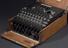 Three-ring Enigma cypher machine in oak wood transit case