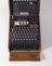 Three-ring Enigma cypher machine in oak wood transit case