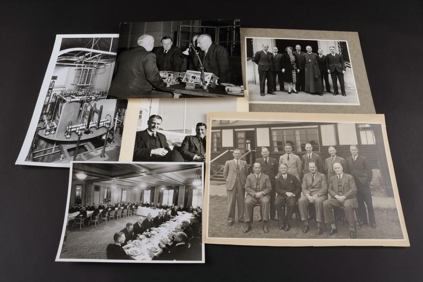 Group portraits and broadcasting equipment