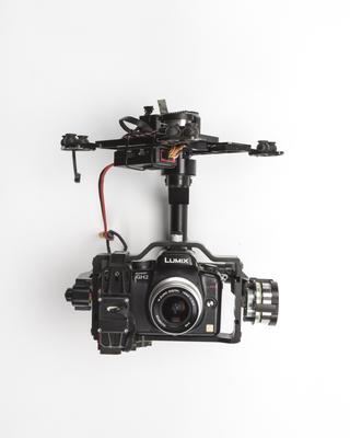 Gimbal from BBC Global Video Unit hexacopter drone