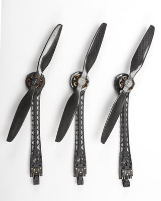3 of 6 rotor blades from BBC Global Video Unit hexacopter drone