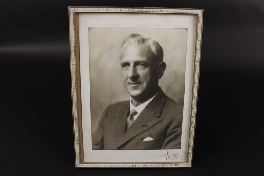 Framed photograph of Charles Eric Strong