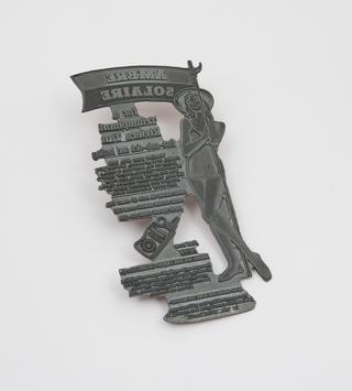 Original zinc printing plate