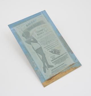 Stereotype matrix, with 'no-pack' backing