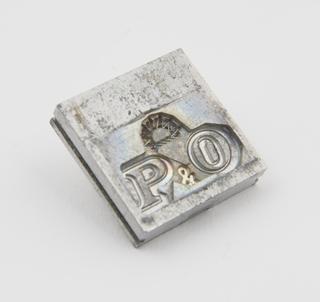 Aluminium matrix cut for printers to P & O Steam Navigation Company