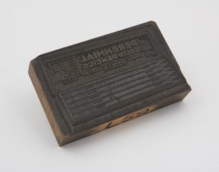Wood engraving depicting a case of pencils