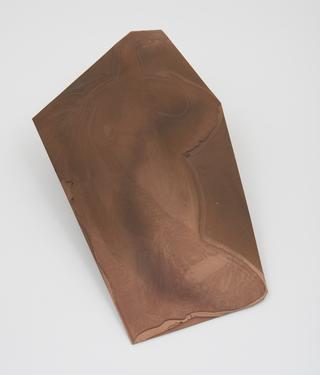 Thermoplastic stereo faced with copper powder