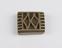 One of 84 Ashanti  brass weights in the form of a rectangular