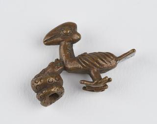 Ashanti weight in the form of a bird and snake