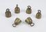 Selection of six Indian brass weights with lifting ring fixed