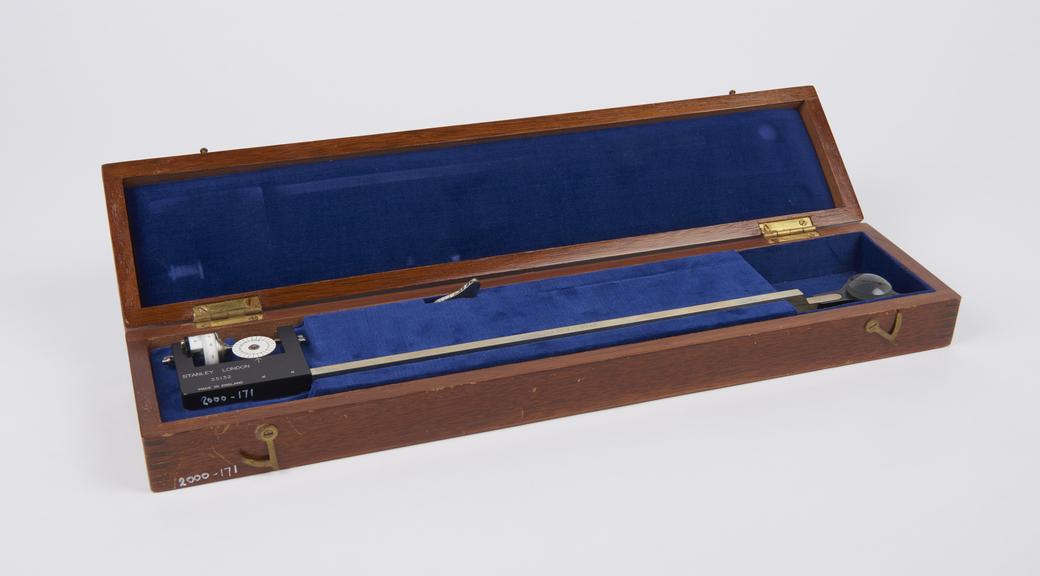 Allbrit  [rule-form] linear planimeter with magnifier and hand