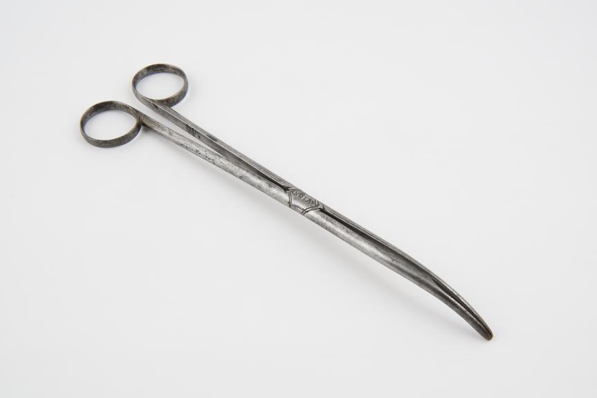 Oesophageal forceps, steel, by Savigny of London