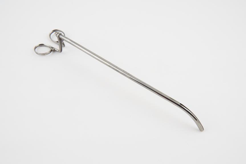 Burge's oesophageal forceps, steel, by Ferguson of London