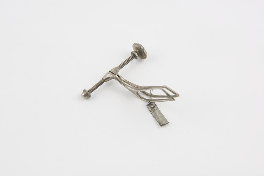 Golding Bird's tracheal dilator, metal alloy, English(?)