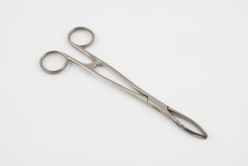 Rutherford Morrison peritoneum forceps, steel, nickel plated