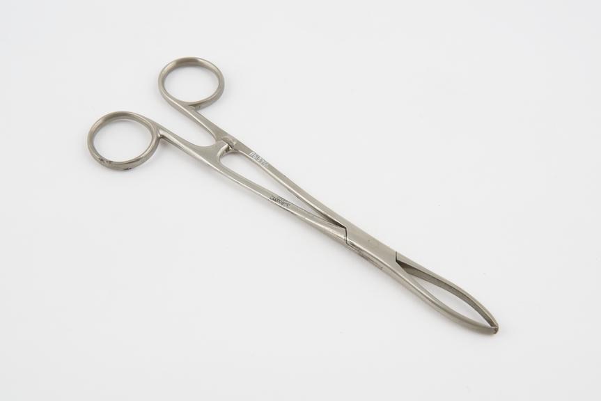 Rutherford Morrison peritoneum forceps, steel, nickel plated