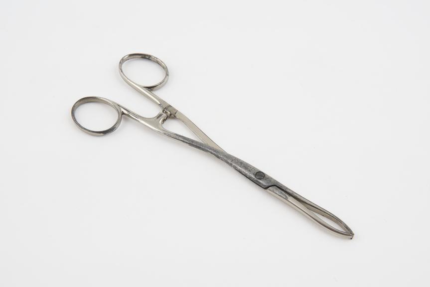 Rutherford Morrison peritoneum forceps, steel, nickel-plated