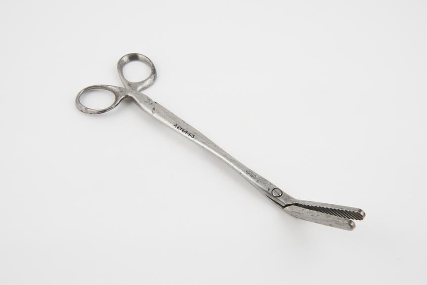 Intestinal clamp forceps, steel, by Wood and Co