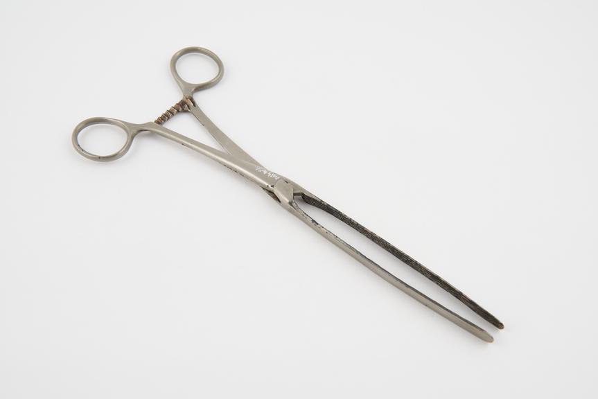 Makin's intestinal clamp forceps, steel, plated