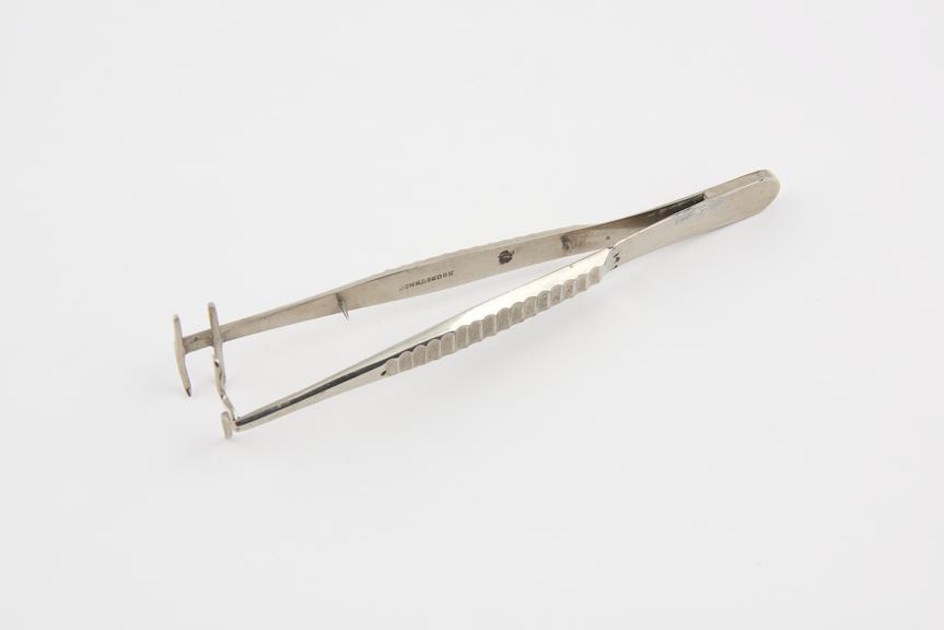 Chaffin's suturing forceps, steel, nickel-plated