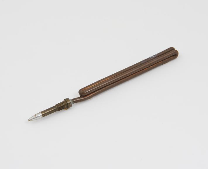 Copper refill unit for a biro pen, 1945-1948