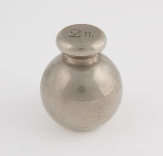 Spherical nickel plated brass Troy weight