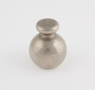 Spherical nickel plated brass Troy weight