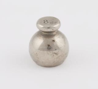Spherical nickel plated brass Troy weight
