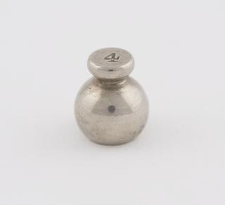 Spherical nickel plated brass Troy weight