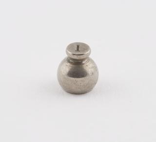 Spherical nickel plated brass Troy weight