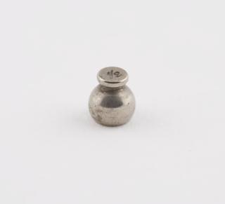 Spherical nickel plated brass Troy weight
