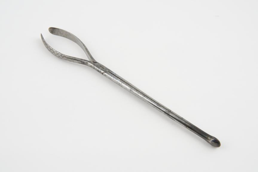 Bullet forceps, by Weiss of London, England, 1787-1863, steel