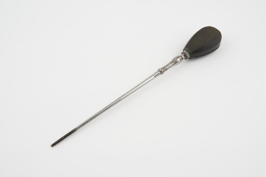 Bullet extractor, steel and ebony, by Favre, French, 1750-1850