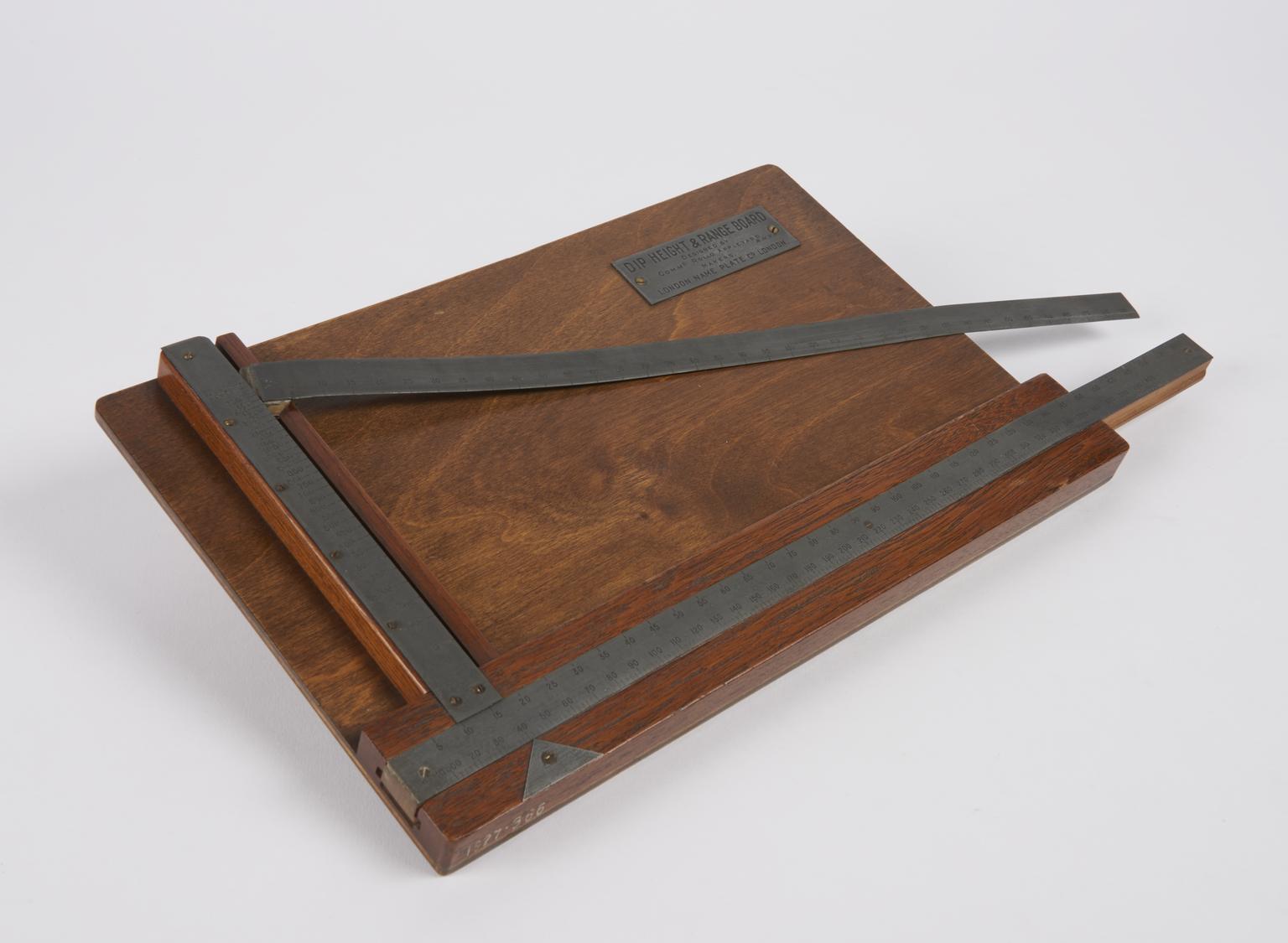 Range Board Example Dip, Height and Range Board | Science Museum Group Collection
