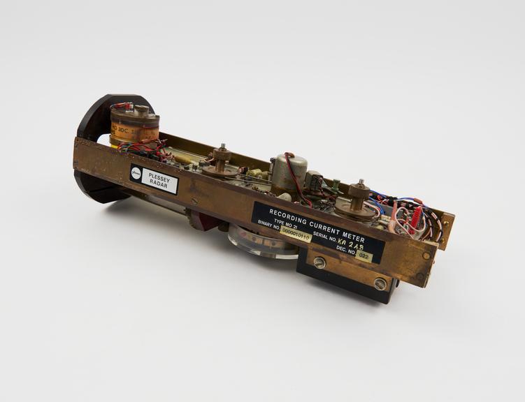 Inner parts of Plessey Radar MO21 current meter, 1976.