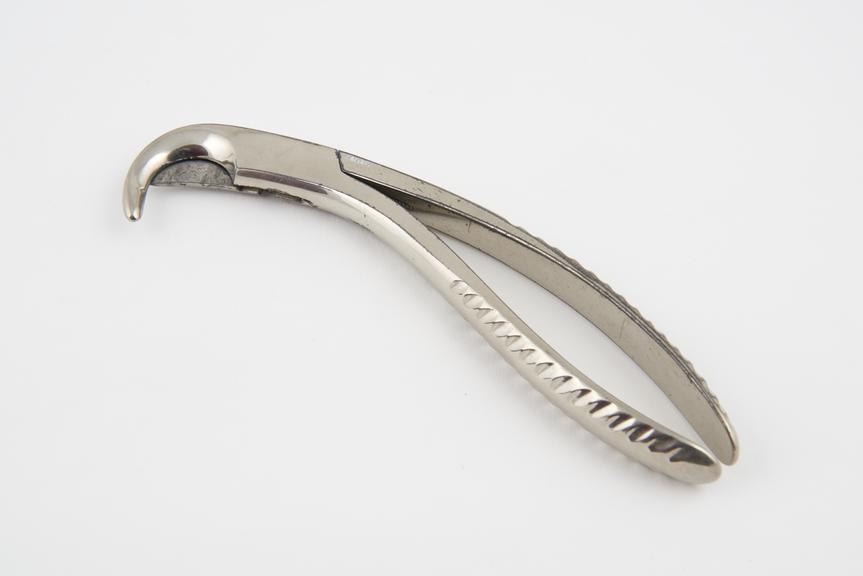 Estlander's rib shears, steel, nickel plated, British