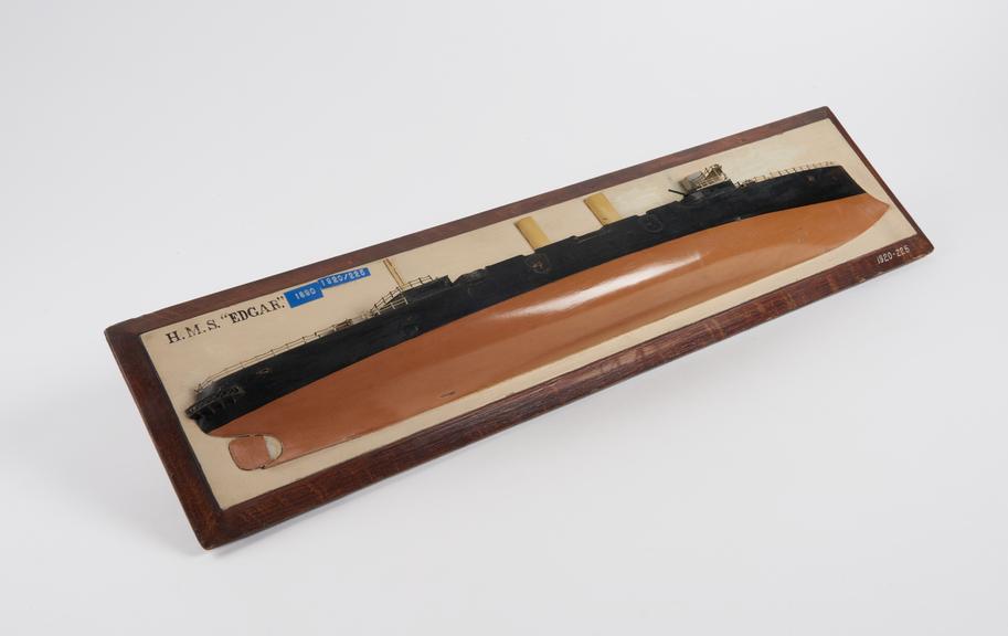 half block model of H.M.S. Edgar' 1890'