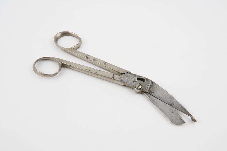 Bandage shears, reputedly Henckel's, steel, by Weber