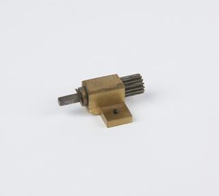Brass and steel parts, for model of a cylinder escapement