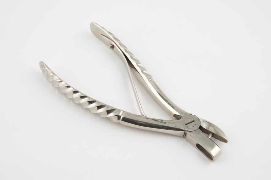 Keene's skull cutting forceps, steel, nickel plated