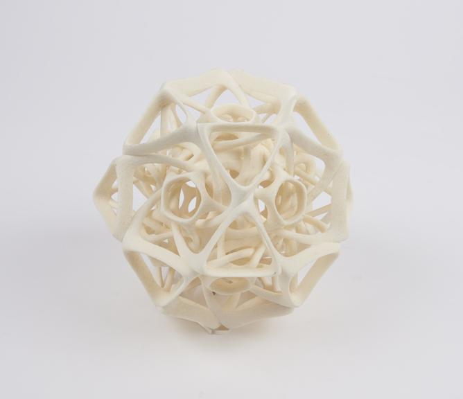 3D printed mathematical sculpture, by George Hart, New York