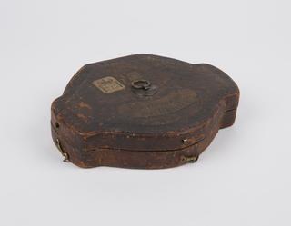 Leather embossed case for 'Weideman's Stilliard' spring balance