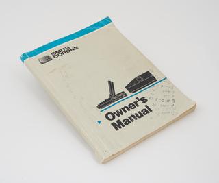 Owner's manual for Smith Corona personal word processor