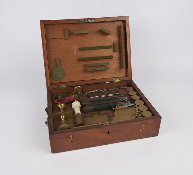 Cabinet of magnetic apparatus, early 19th century, by W. & S