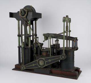 Original Boulton and Watt model of a large marine side lever engine