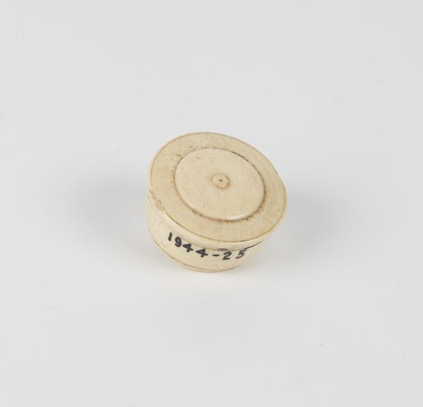 Small compass in circular ivory case