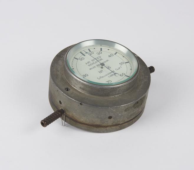 Early Air Speed Indicator, 0-90mph. by E. Hollocombe Clift