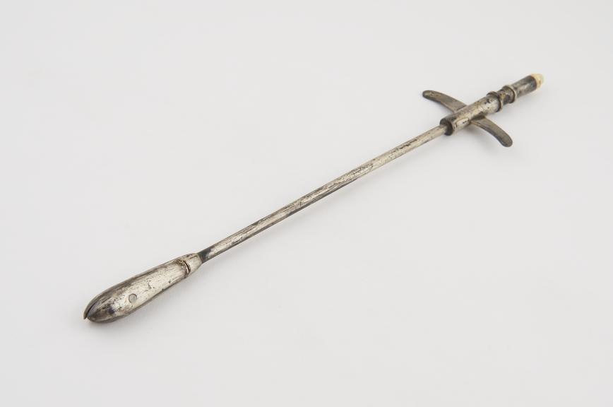 Lithotomy forceps(?), steel and ivory, 1750-1850