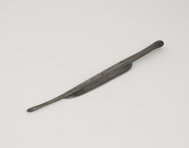 Scoop lithotomy, steel, by Giannattasio, Italian (?)